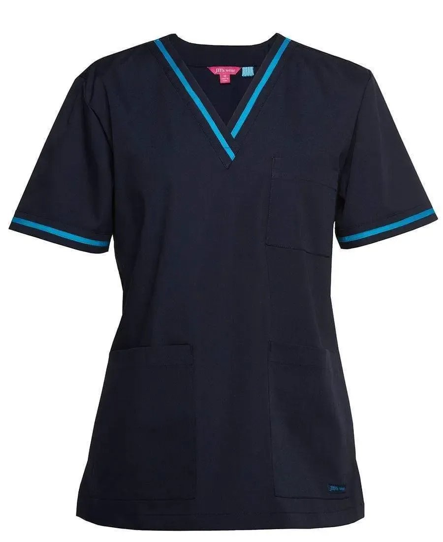 JB'S Women’s Contrast Scrubs Top 4SCT1